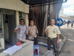 Jaga Kemanam Gedung Perkantoran, Bhabinkamtibmas Gambir Menyambangi Petugas Keamanan