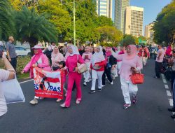 Empowerment Walk & Program Peduli Autoimun, Polsek Metro Menteng Amankan Kegiatan Kowani di Jakarta Pusat