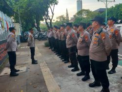 Polsek Metro Menteng Gelar Apel Pengamanan Empowerment Walk & Program Peduli Autoimun Kowani