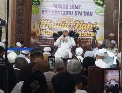 Bhabinkamtibmas dan Satpol PP Amankan Peringatan Maulid Nabi di Masjid Jami Addhiyah Kemayoran