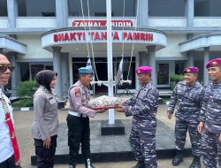 Jalin Sinergi, Polsek Sawah Besar Beri Ucapan Selamat HUT TNI ke-80