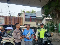 Bhabinkamtibmas Roxy Laksanakan Sambang dan Patroli Antisipasi Gangguan Kamtibmas di Bawah Fly Over Roxy