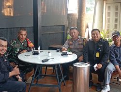 Bhabinkamtibmas Bersama Babinsa Kebon Kacang Saling Koordinasi Dengan Hotel Swisbell Memastikan Wilayah Kondusif