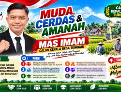 Usung Tagline Mbangun Desa, Mulyakake Warga, Mas Imam Siap Maju di Pilkades Tunggak